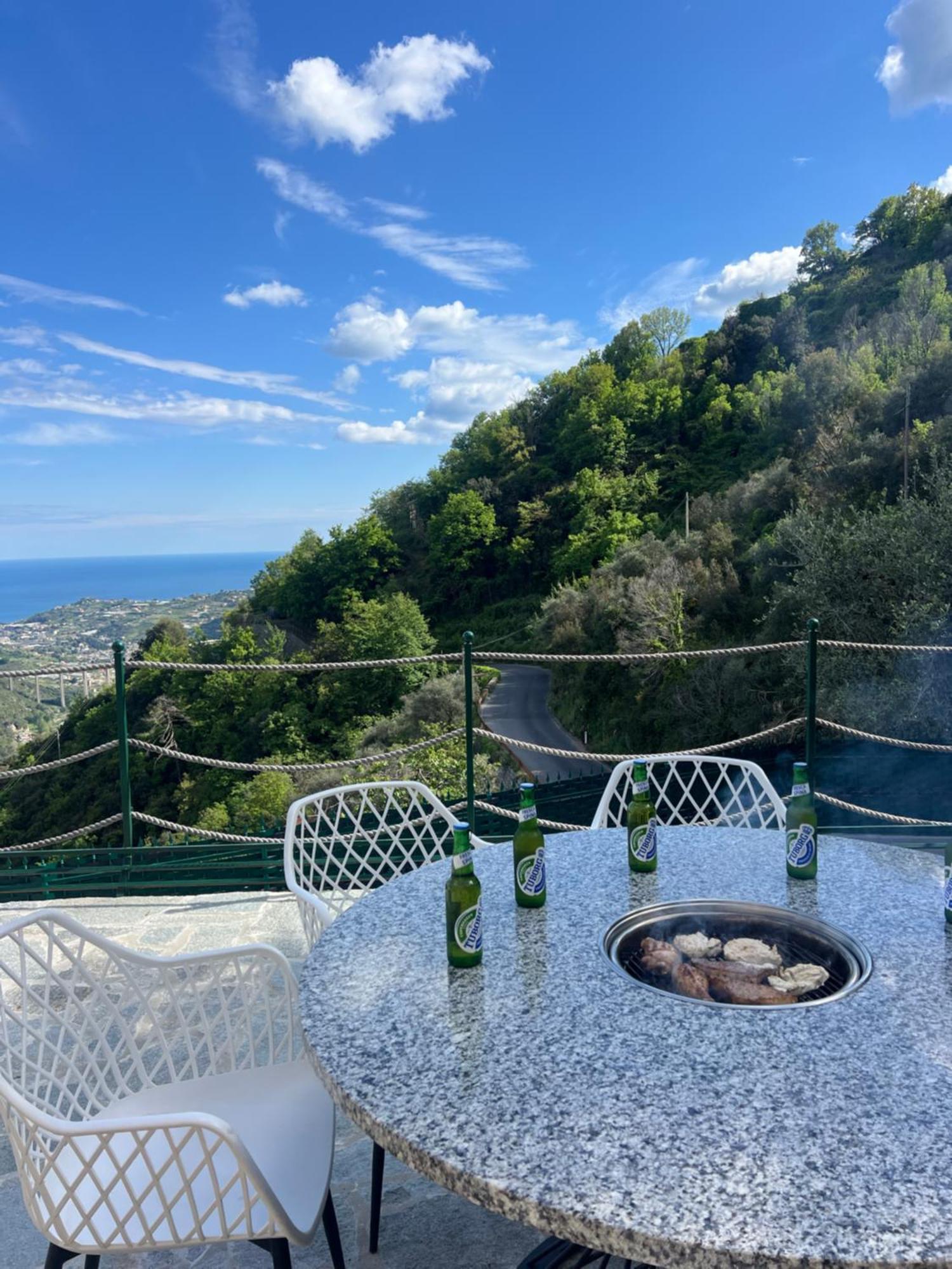 Villa Di Campagna Con Vista Mare 5 Camere Da Letto Pampara Zewnętrze zdjęcie